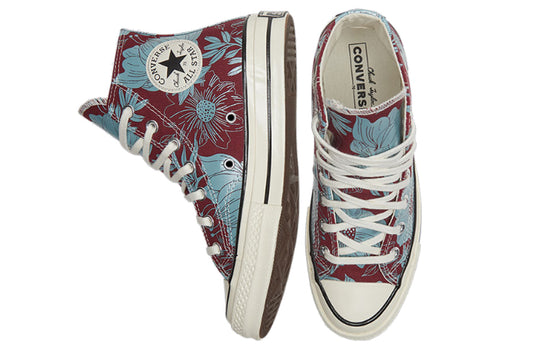 (WMNS) Converse Chuck Taylor All Star 1970s Red Blue Floral Sneakers 'Red Blue' 569235C