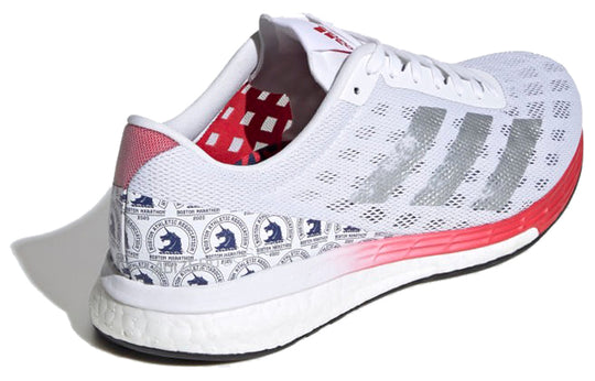 (WMNS) adidas Adizero Boston 9 'White Silver Scarlet' FY4641