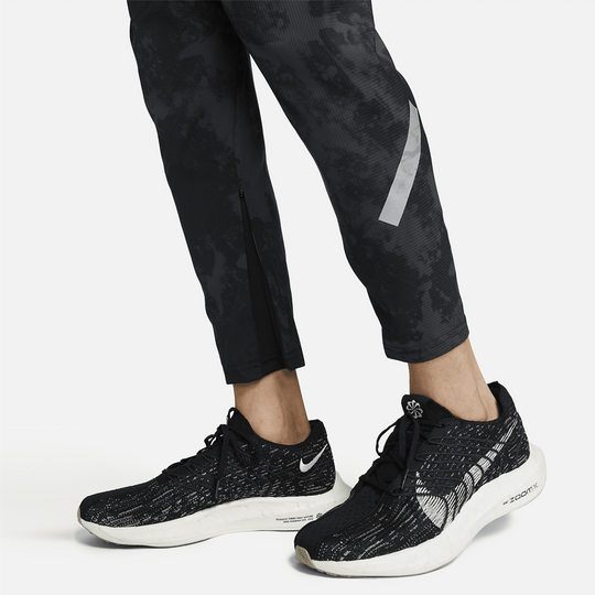 Nike Reflective Quick-Drying Running Training Breathable Sports Cuff Pants 'Black' DX0850-010