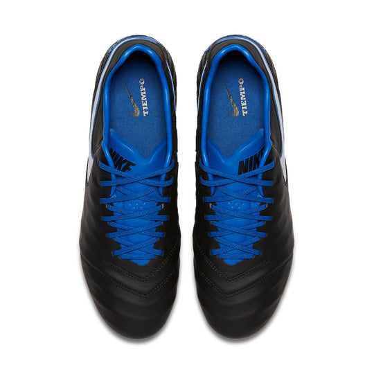 Nike Tiempo Legend VI FG Firm Ground 'Black Blue' 819177-014