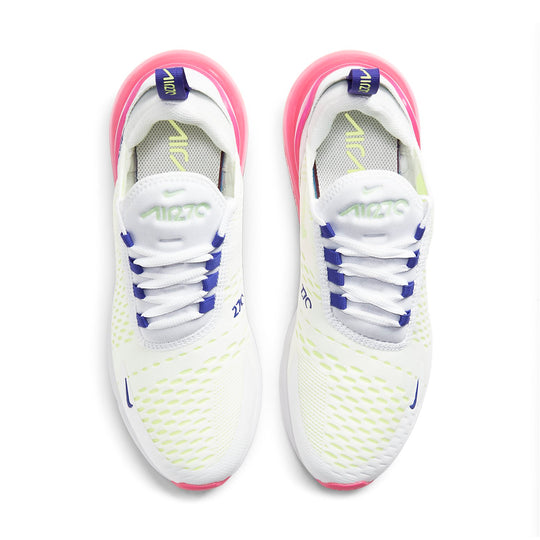 (WMNS) Nike Air Max 270 'White Pink Blast Volt' DH0252-100-KICKS CREW