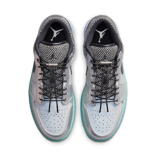 (WMNS) Air Jordan 1 Low SE 'Metallic Silver Gradient' DJ5199-109 Retro Basketball Shoes  -  KICKS CREW