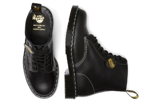 Dr.Martens 1460 Pascal Made in England Cavalier Leather Lace Up Boots 'Black Cavalier' 26713001