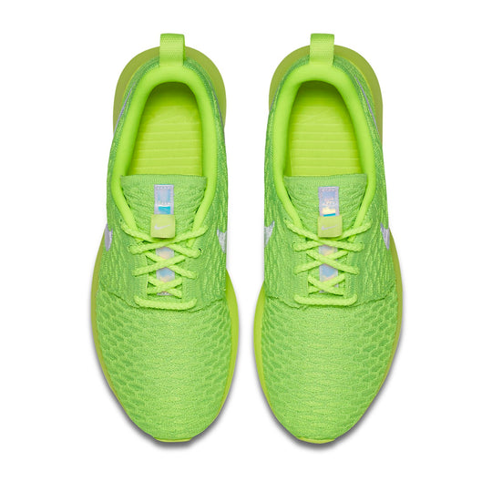 (WMNS) Nike Roshe NM Flyknit 'Volt' 843386-701