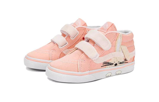 (TD) Vans Garden Party SK8-Mid Reissue Hook and Loop Shoes 'Pink' VN0007Q4BM0