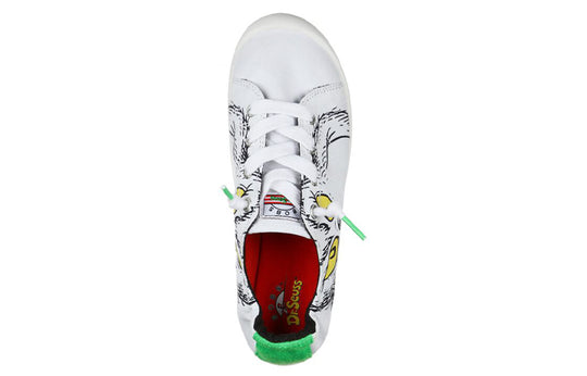 (WMNS) Dr. Seuss x Skechers Bob's Beach Bingo Low-Top Sneakers White/Green/Black 113596-WMLT
