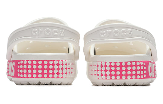 Crocs Classic Clog Breathable Non-Slip Shoe Pink White 206852-100