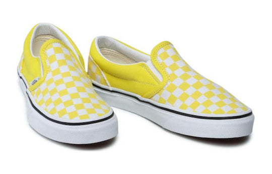 (GS) Vans Classic Slip-On Synthetic Shoes 'Yellow White' VN0A4UH8ABP