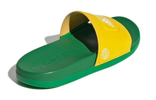 (GS) adidas LEGO x Adilette Slide 'Equipment Yellow Green' GV8233