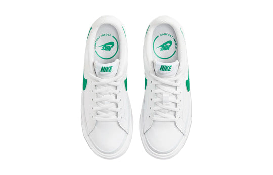 (GS) Nike Court Legacy 'White Green' DA5380-120 - KICKS CREW