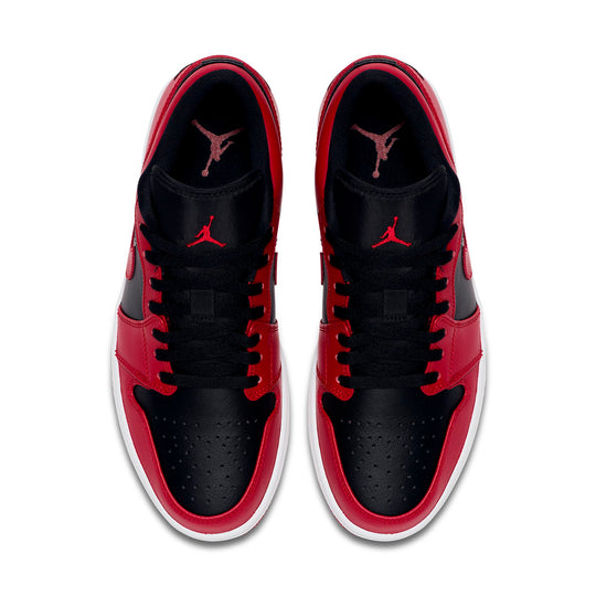 Air Jordan 1 Low 'Reverse Bred' 553558-606 Retro Basketball Shoes  -  KICKS CREW