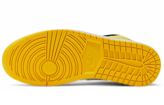 Air Jordan 1 Mid SE 'Yellow Toe' 852542-071 Retro Basketball Shoes  -  KICKS CREW