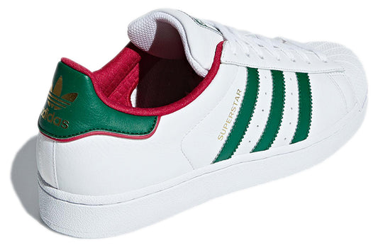 adidas originals Superstar Sneakers White/Green BC0198 - KICKS CREW