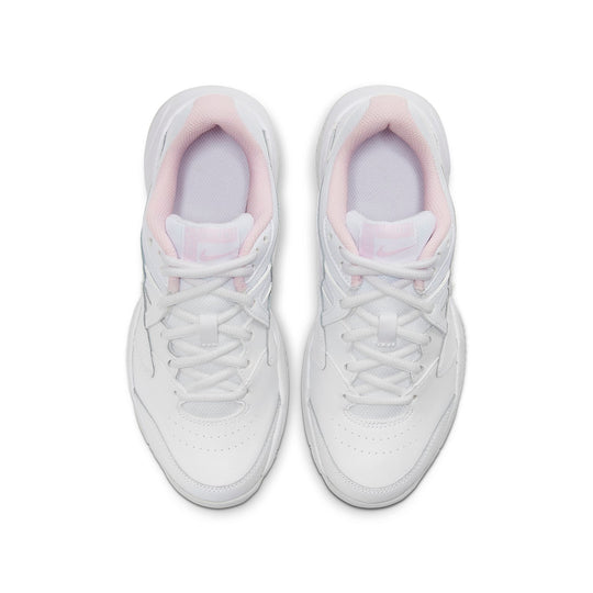 (GS) Nike Court Jr Lite 2 'White Pink' CD0440-100 - KICKS CREW