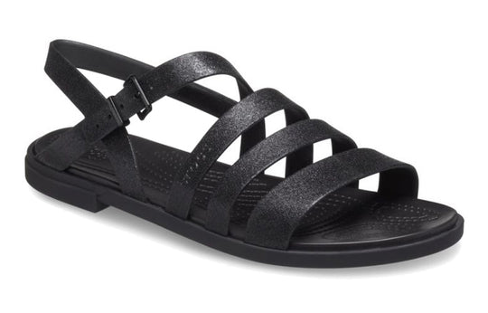 (WMNS) Crocs Tulum sandals 'All Black' 206737-0L9