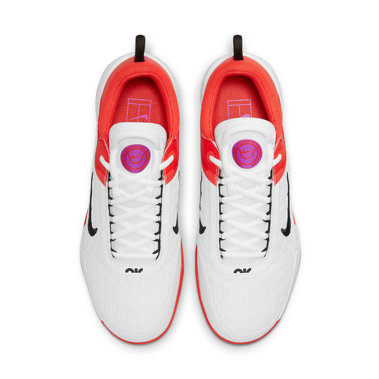 NikeCourt Air Zoom NXT Hard Court Tennis Shoes 'White Picante Red' DV3276-100