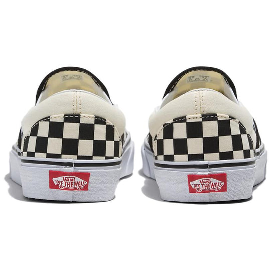 Vans Classic Slip-On Wide Checkerboard 'White Black' VN0A4BHOTYQ