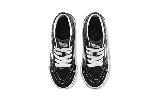 (PS) Vans SK8-Mid Reissie Skate Shoes 'Black Grey White' VN000BVP6BT