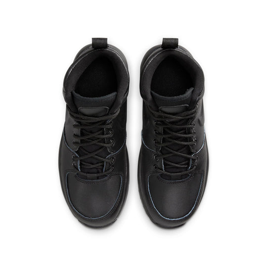 (GS) Nike Manoa Leather 'Triple Black' BQ5372-001