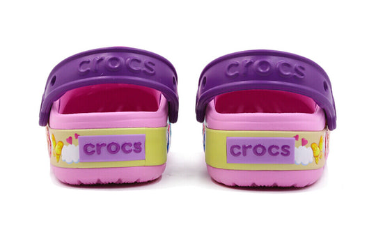 (PS) Crocs Funny Butterfly Outdoor Flat Heel Sports Pink Sandals 205649-6I2