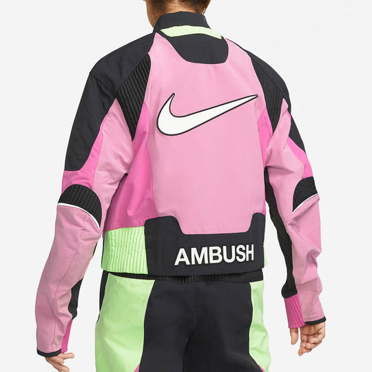 (WMNS) Nike x Ambush Moto Jacket Asia Sizing 'Active Fuchsia' CW8000-693