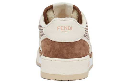 (WMNS) FENDI Match Low Top 'Cream Brown Houndstooth' 8E8252AKXXF1IE4