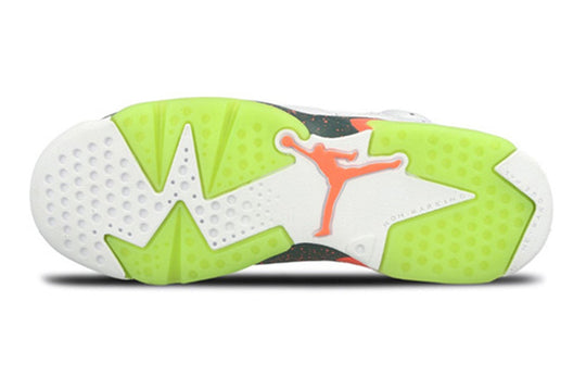 (GS) Air Jordan 6 Retro 'Bright Mango' 384665-114 Big Kids Basketball Shoes  -  KICKS CREW