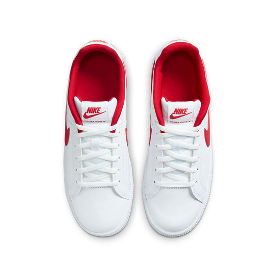 (GS) Nike Court Royale Low-Top Sneakers White/Red 833535-101-KICKS CREW