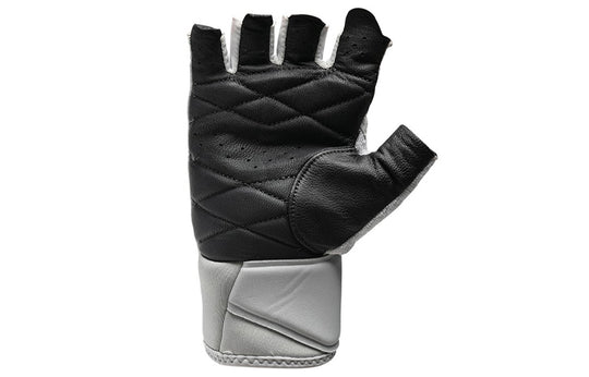 (WMNS) Under Armour Medium Training Gloves 'Black White' 1329327