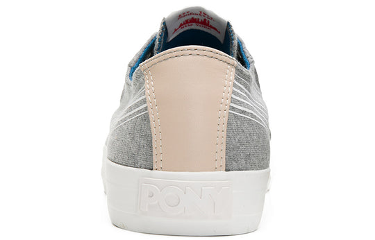 PONY Comfortable Low Canvas Shoes Beige/Grey 02M1SH04LG