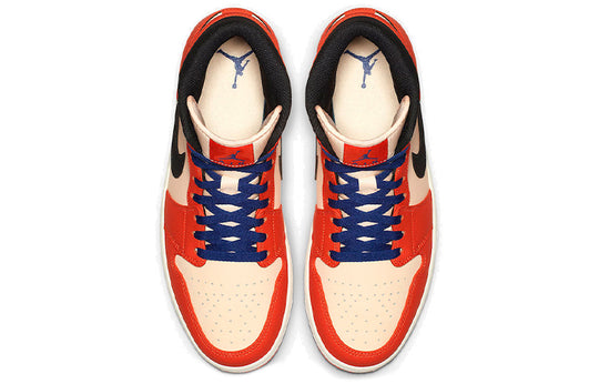 Air Jordan 1 Retro Mid SE 'Team Orange' 852542-800 Retro Basketball Shoes  -  KICKS CREW