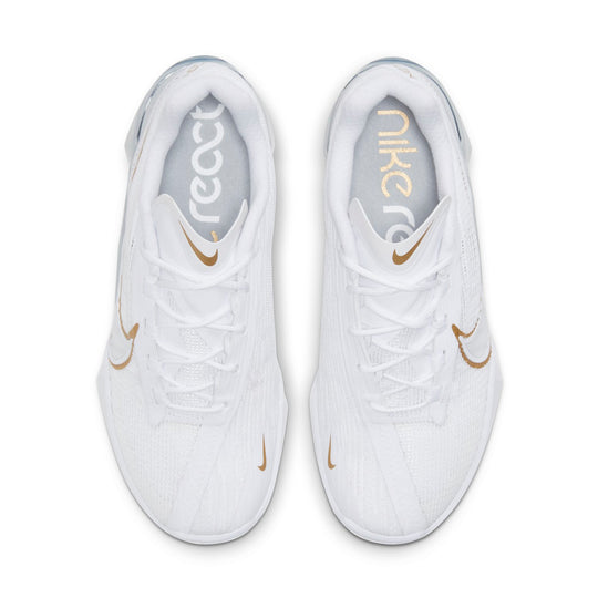 (WMNS) Nike React Metcon Turbo 'White Metallic Gold' CT1249-100