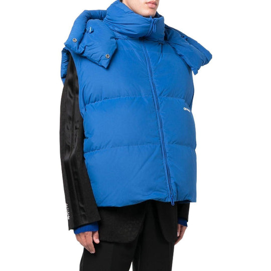 Off-White Bounce down-feather Hooded Jacket 'Blue' OMED038F22FAB0014501