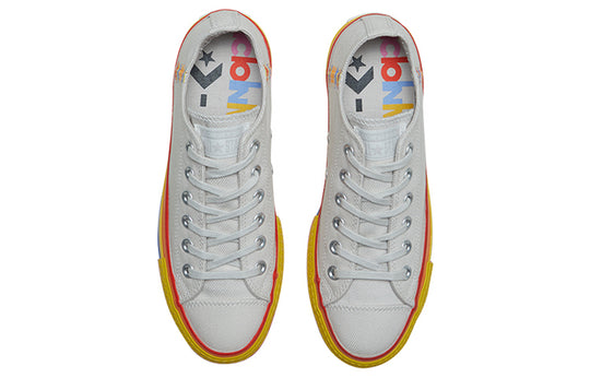 (WMNS) Converse Chuck Taylor All Star Lift Low 'Rainbow - Vintage White' 564992C