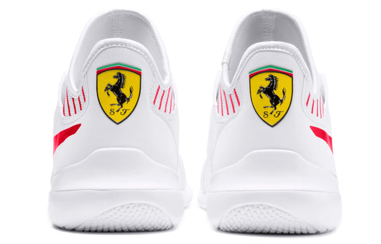 PUMA Ferrari Evo Cat Mace Low Top Running Shoes White/Red 306228-04