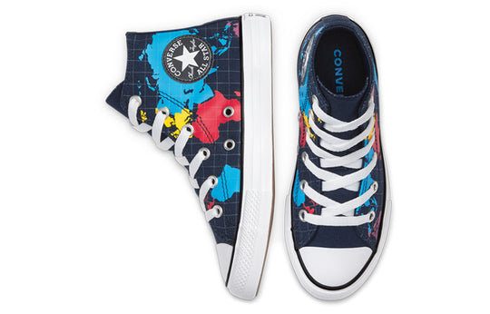 Converse Older Kids' Geography Class Chuck Taylor All Star High Top 'Blue Red Yellow' 668455C