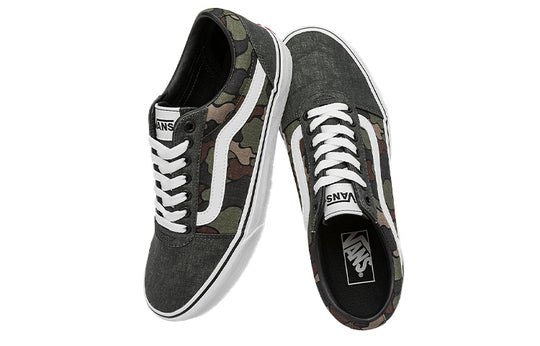 Vans Ward Low Top Casual Skate Shoes Gray Green Camouflage 'Gray Green Brown' VN0A5HTSBLK