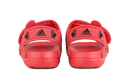 (TD) adidas x Disney M&M AltaSwim I Casual Red Sandals 'Pink Black' BA9304