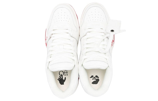 Off-White Out Of Office Low-Top For Walking Sneaker 'Red White' OMIA189S22LEA0030125
