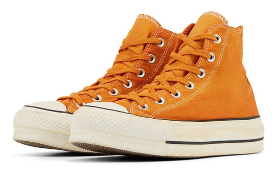 (WMNS) Converse Italian Crafted Dye Chuck Taylor All Star Platform High Top Orange White 566472C