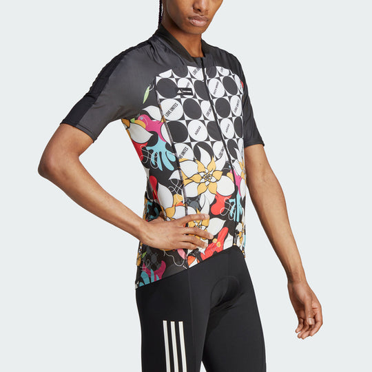 adidas x Rich Mnisi The Cycling Short Sleeve Jersey 'Black' IA2166