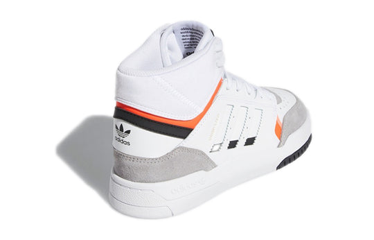 (GS) adidas Original Drop Step Competition Running Shoes 'White Grey Orange' EE8755