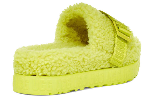 (WMNS) UGG Fluffita Thick Sole Yellow Slippers 1113475-SLFR