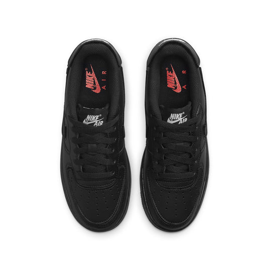 (GS) Nike Air Force 1/1 'Black Bright Crimson' DB1856-001