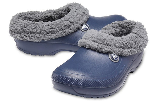 Crocs Stay Warm Cozy Wear-Resistant Sports Unisex Blue Sandals 204563-4HE
