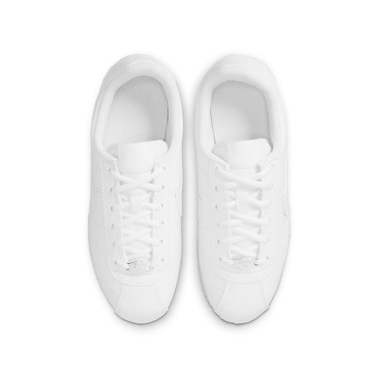 (GS) Nike Cortez Basic SL 'Triple White' 904764-100 Marathon Running Shoes/Sneakers  -  KICKS CREW