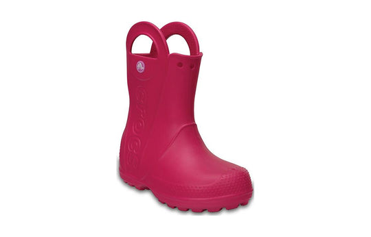 (GS) Crocs Candy Pink Handle It Rain Boots 'Pink' 12803-6X0