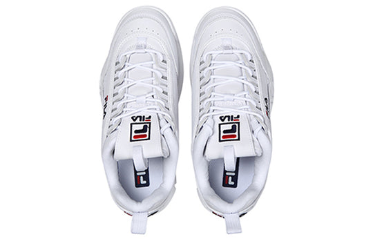 (WMNS) FILA Disruptor 2 Low Chunky Sneakers White FS1HTB1071X_WWT