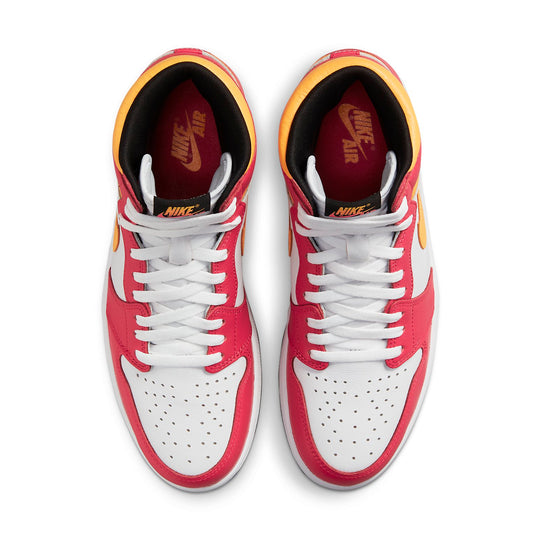 Air Jordan 1 Retro High OG 'Light Fusion Red' 555088-603 Retro Basketball Shoes  -  KICKS CREW