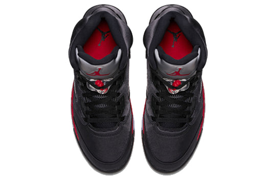 Air Jordan 5 Retro 'Satin Bred' 136027-006 Retro Basketball Shoes  -  KICKS CREW
